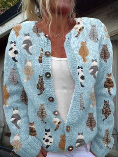 Blauer Cardigan